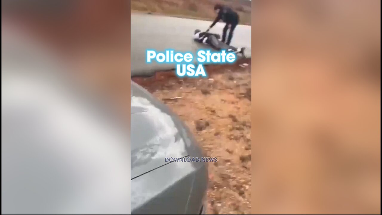 Handcuffed Man Tazed by Power Hungry Police