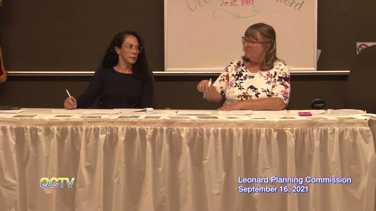 Leonard Planning Commission 9-16-21