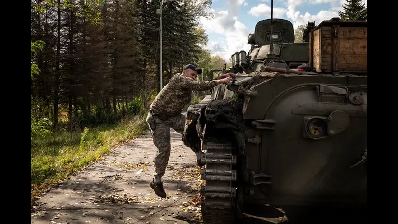 Russian servicemen carrying their wounded fellow soldiers in Kharkov forest were themselves shelled