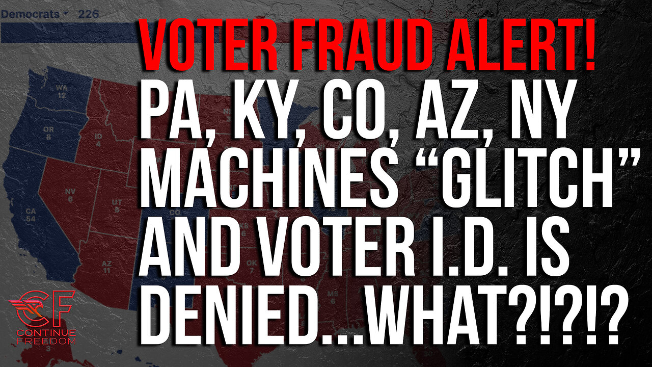 VOTER FRAUD ALERTS: VOTING MACHINES "MALFUNCTION" IN SWING STATES!