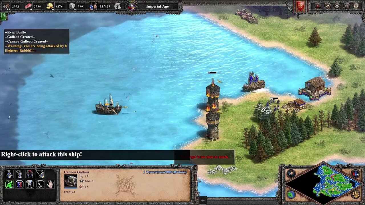 EPIC NAVAL CAMPAIGN - AOE2 LIVE #1