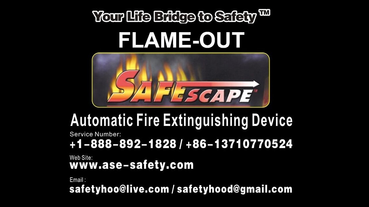 2025 FLAME-OUT AUTO / BOAT / TRUCK / BUS ENGINE FIRE EXTINGUISHER