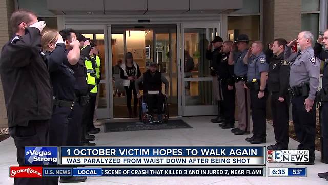 Man paralyzed during 1 October shooting may walk again