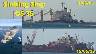 OS 35 Over Time; Sinking Ship at Gibraltar