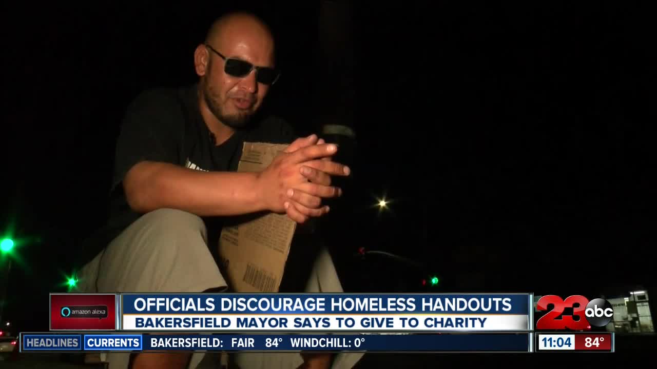 Bakersfield officials discourage homeless handouts