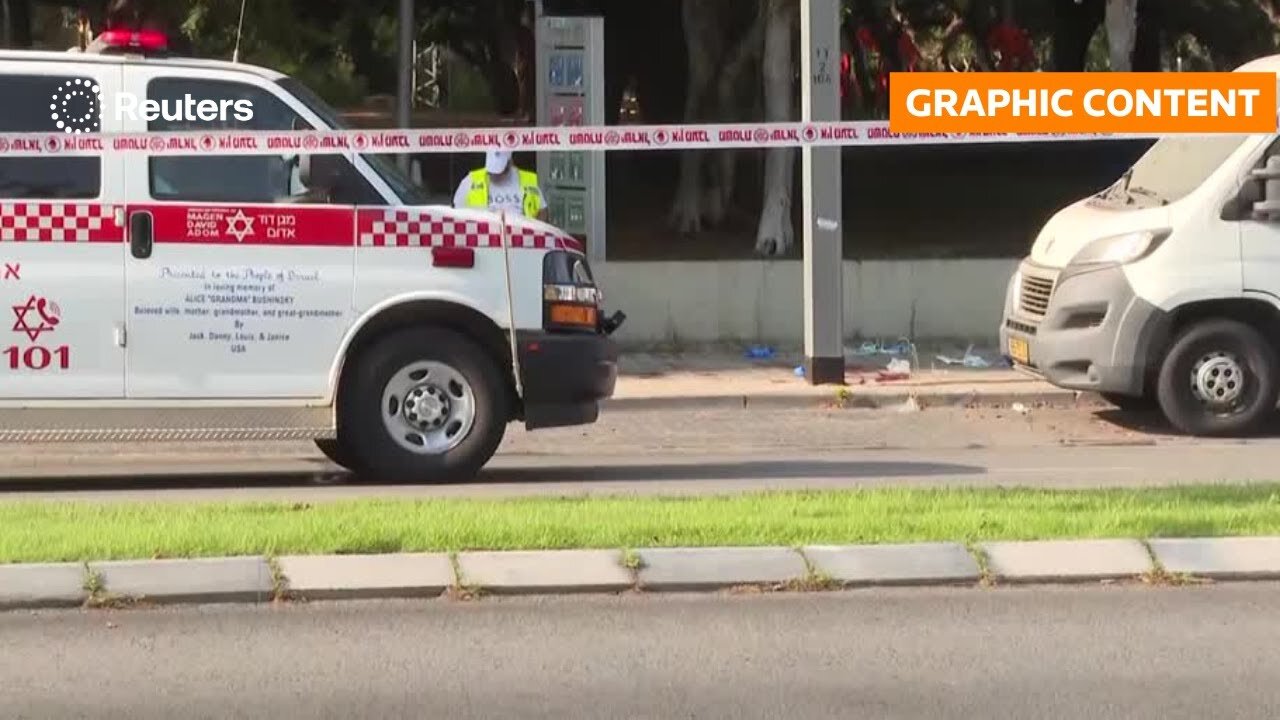 GRAPHIC WARNING: Palestinian kills two people in stabbing attack in Israel | REUTERS | NE