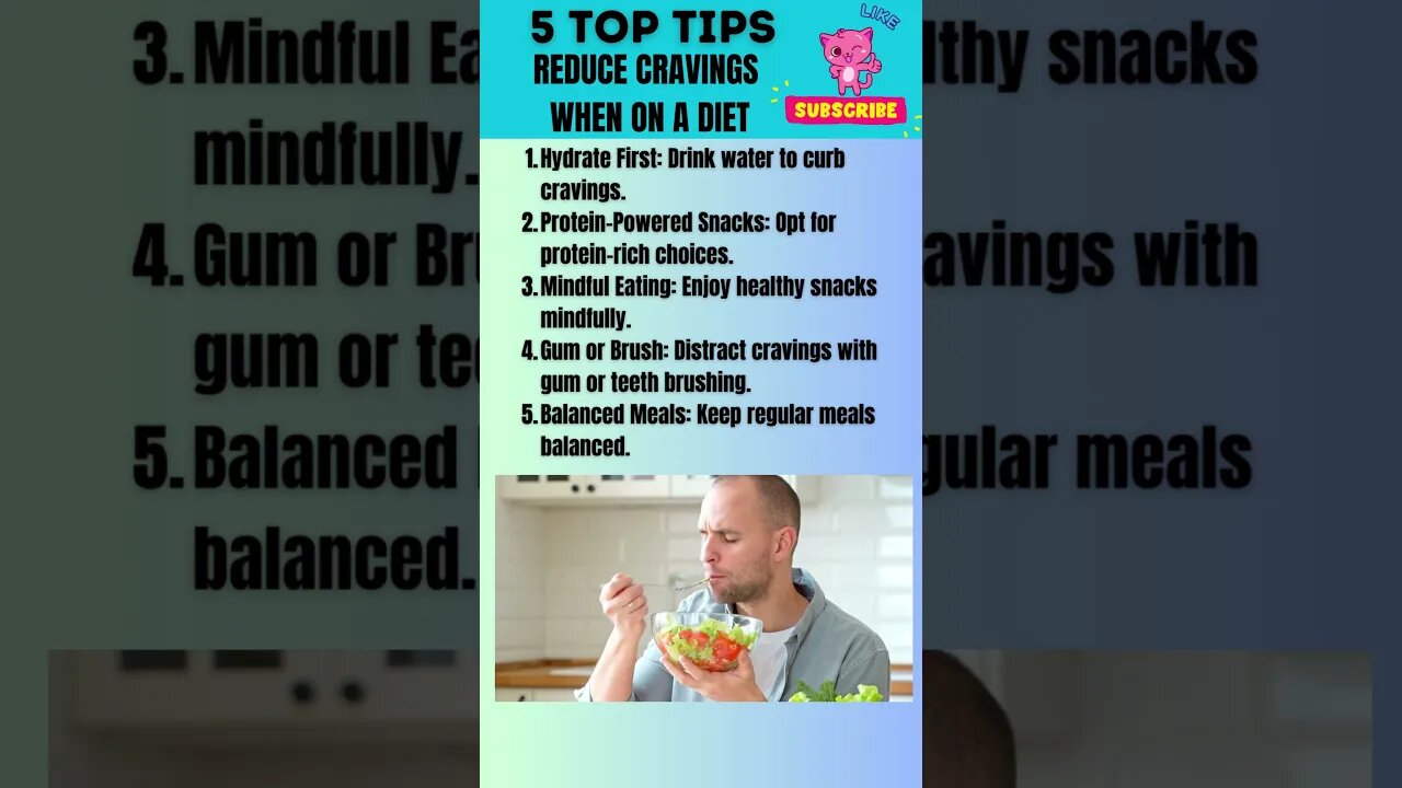"Craving Control: Strategies for Diet Success 🍏🥦💪 #HealthyEating #CravingControl #DietTips"