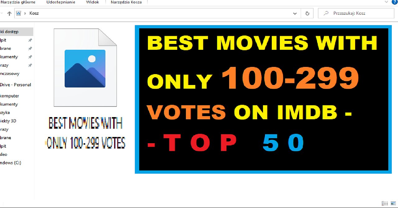 C:\Kosz\HITS🌌🎶✨\ BEST MOVIES with Only 100-299 Votes - TOP 50 - Silent Version :))