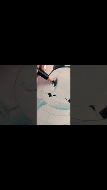 Fly Squirtle Fly! Pokémon Drawing #artwork #drawing #pokemon #prisma #coloring