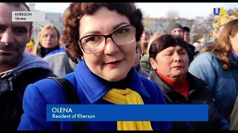 Residents of Kherson celebrate liberation from Russian army￼