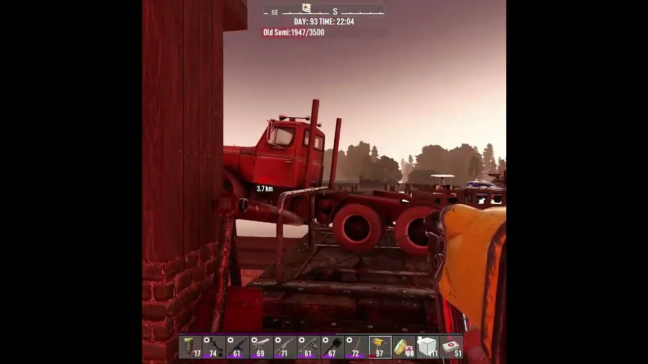 its a drawbridge catapult ride..weeeeeeee ---- 7 Days To Die (Apoc Now Mod)