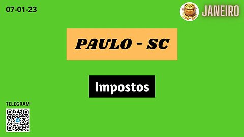 PAULO-SC Impostos