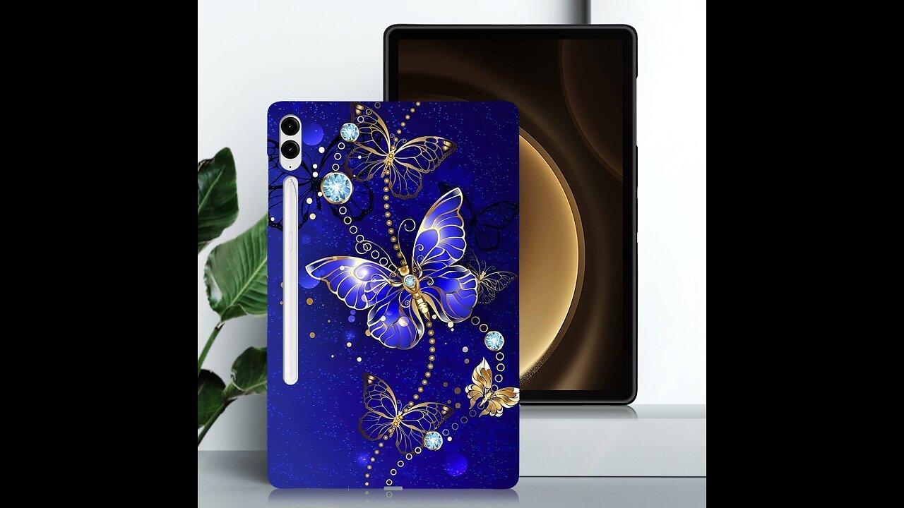 For Samsung Galaxy Tab S9+ / S9 FE+ Color Painting Pattern Smart Tablet TPU Case