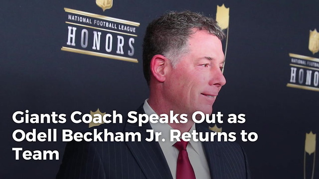 Giants Coach Speaks Out as Odell Beckham Jr. Returns to Team