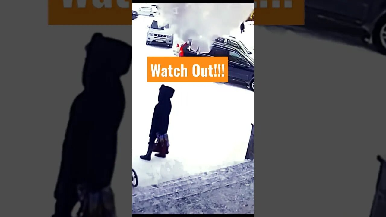 Snow Falling From Rooftops