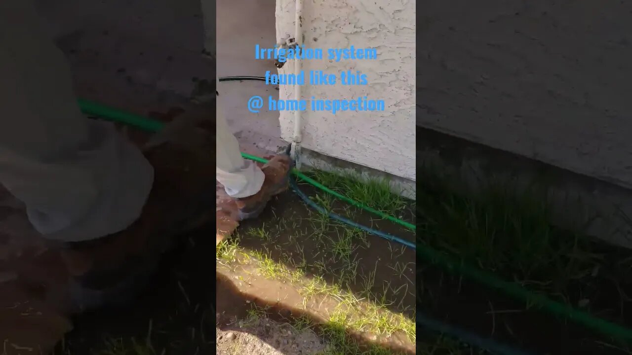 Show me your irrigation system is leaking without telling me