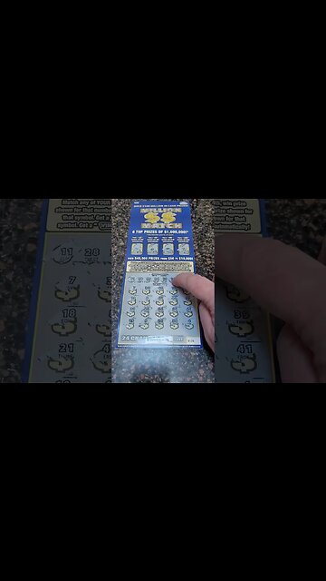 Almost Threw away a Big Winning Lottery Ticket! #lottery