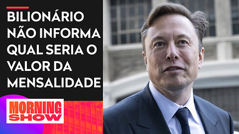 Elon Musk sugere possibilidade de cobrança de usuários da plataforma X (antigo Twitter)