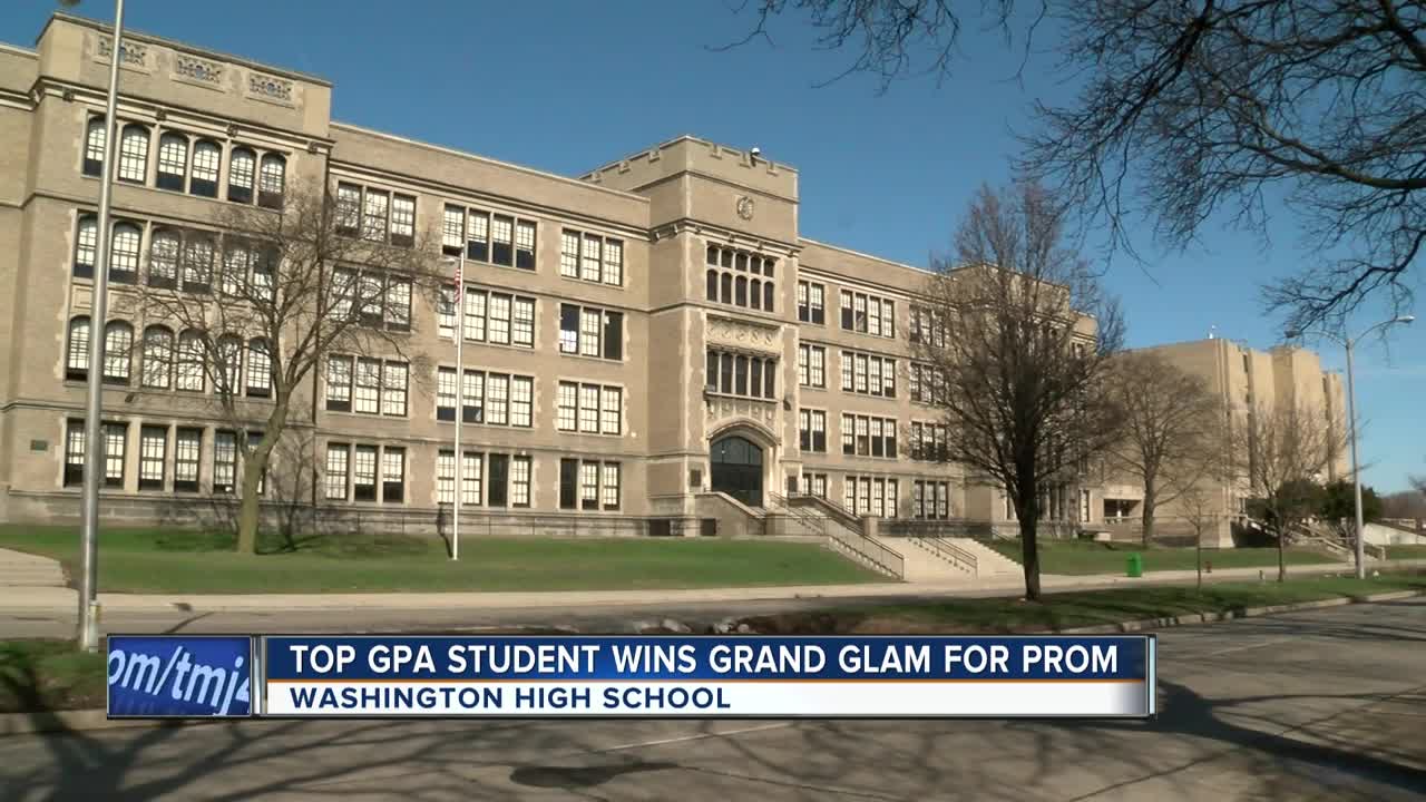 Washington High School student with top GPA wins Grand Glam for senior prom
