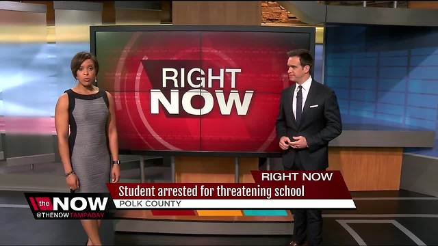 14-year-old Polk County student arrested, expelled for threatening high school on Snapchat