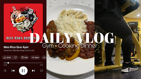 DAILY VLOG | GYM + COOKING DINNER