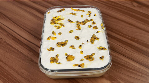 Super Creamy Passion Fruit Dessert! No Gelatine Needed