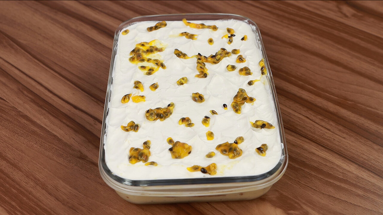 Super Creamy Passion Fruit Dessert! No Gelatine Needed