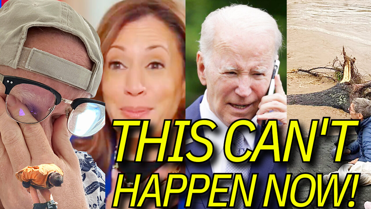 "I'm ON THE PHONE!" SCREAMS Biden, KAMALA New BLACK ACCENT, NC Floods!