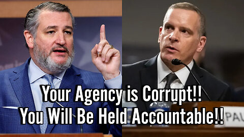 Senator Ted Cruz CLASHES with Deputy FBI Director For Bribery Coverup