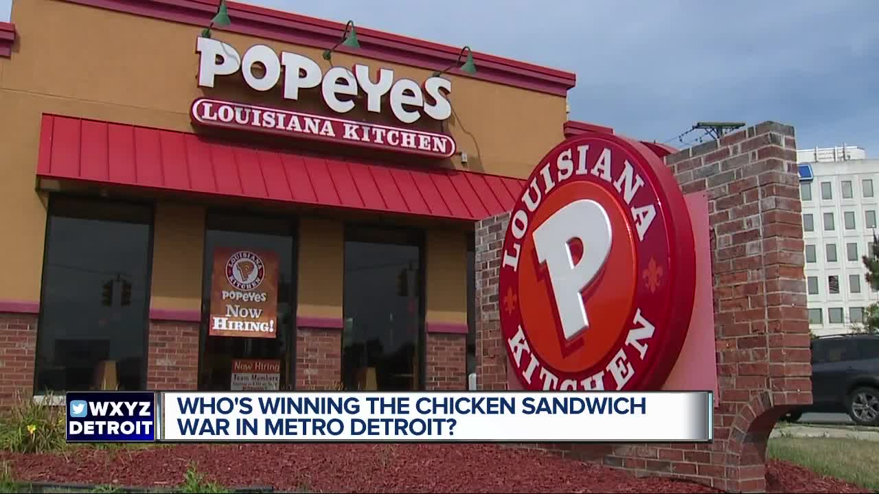 Who's winning the chicken sandwich war in metro Detroit?