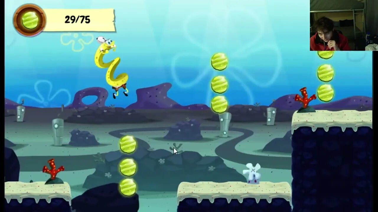 Nickelodeon SpongeBob SquarePants SpongeBob Run Stage 1-3 Walkthrough Gameplay With Live Commentary