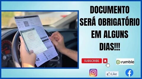 Não tem registro do veículo? Documento será obrigatório em alguns dias.