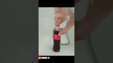 what happen when coca cola bottle opens underwater #shorts #viral #youtubeshorts #experiment