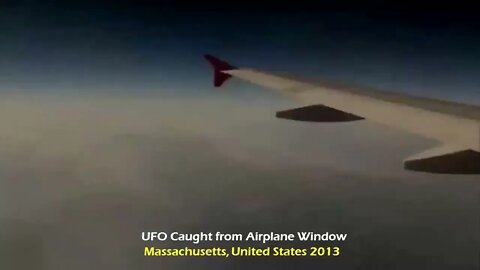 IFO caught from airplane window in Massachusetts, 2013