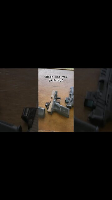Which handgun you picking? All are 9mm! #choices #decisions