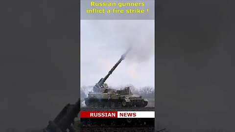 Russian gunners strike at the enemy on the battlefield | Russia