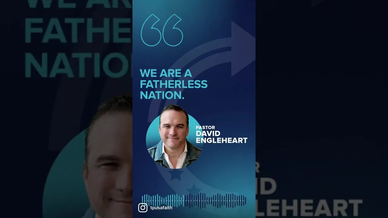 Pastor David Engelhardt speaking on the importance of fathers.