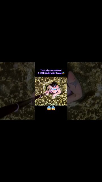 Lady Free-Dives Into Underwater Tunnel The Lady Almost Dived A 100ft Underwater Tunnel I One Breath!