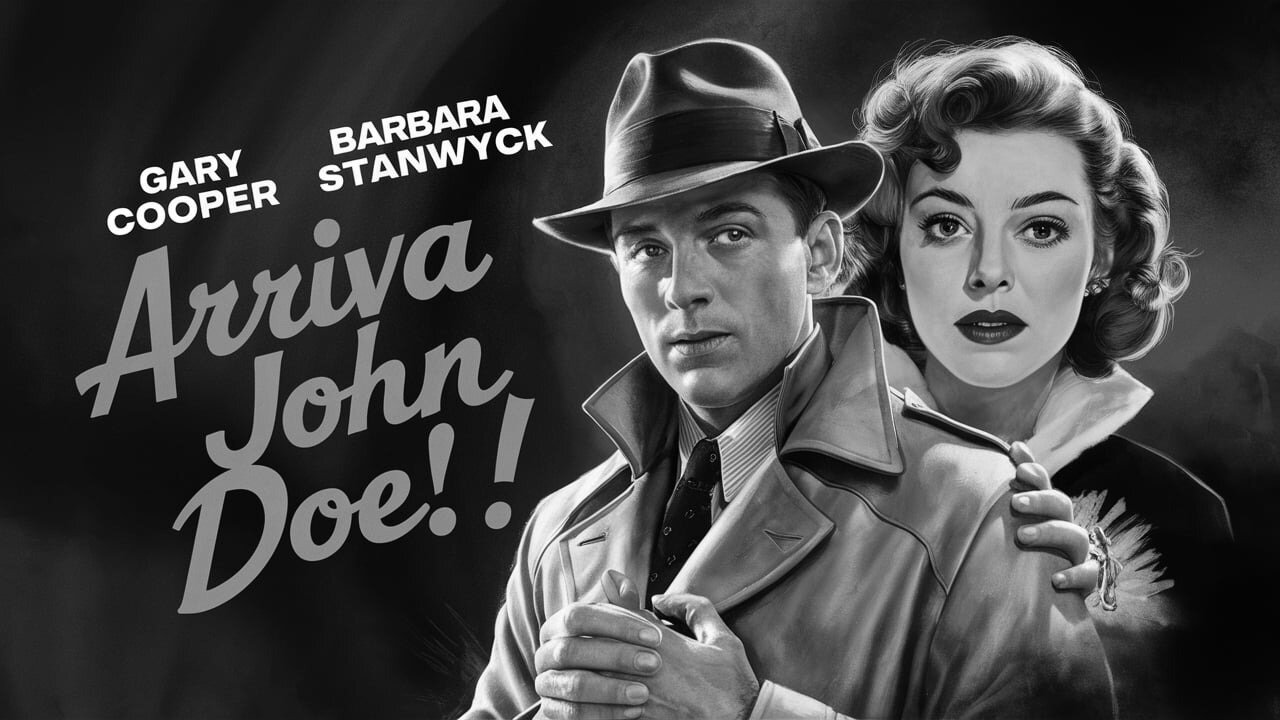 ARRIVA JOHN DOE (1941) Gary Cooper, Barbara Stanwyck e Edward Arnold | Commedia, Drammatico | P&B