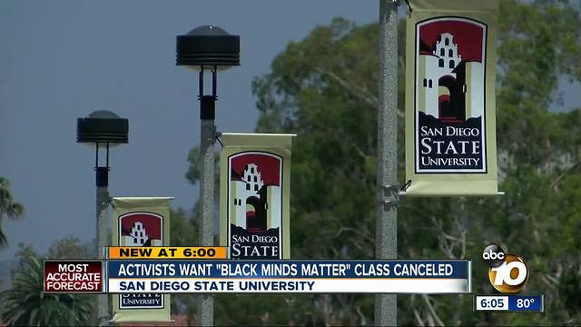 Activists want "Black Minds Matter" classes canceled