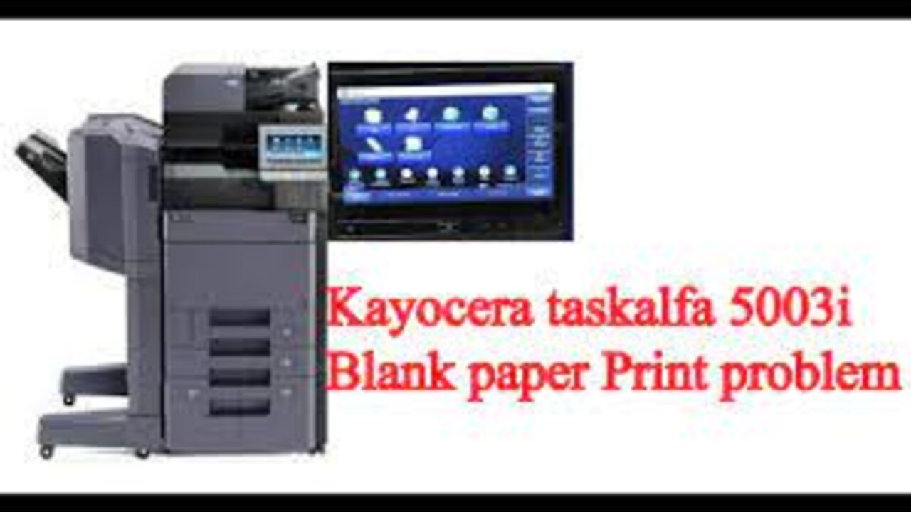 How to fix kayocera taskalfa 5003i photocopy machine blank paper problem #Kayocera #taskalfa