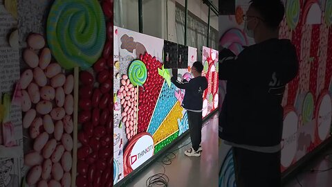 Installing led modules is as easy as playing a game of building blocks#shorts #leddisplay