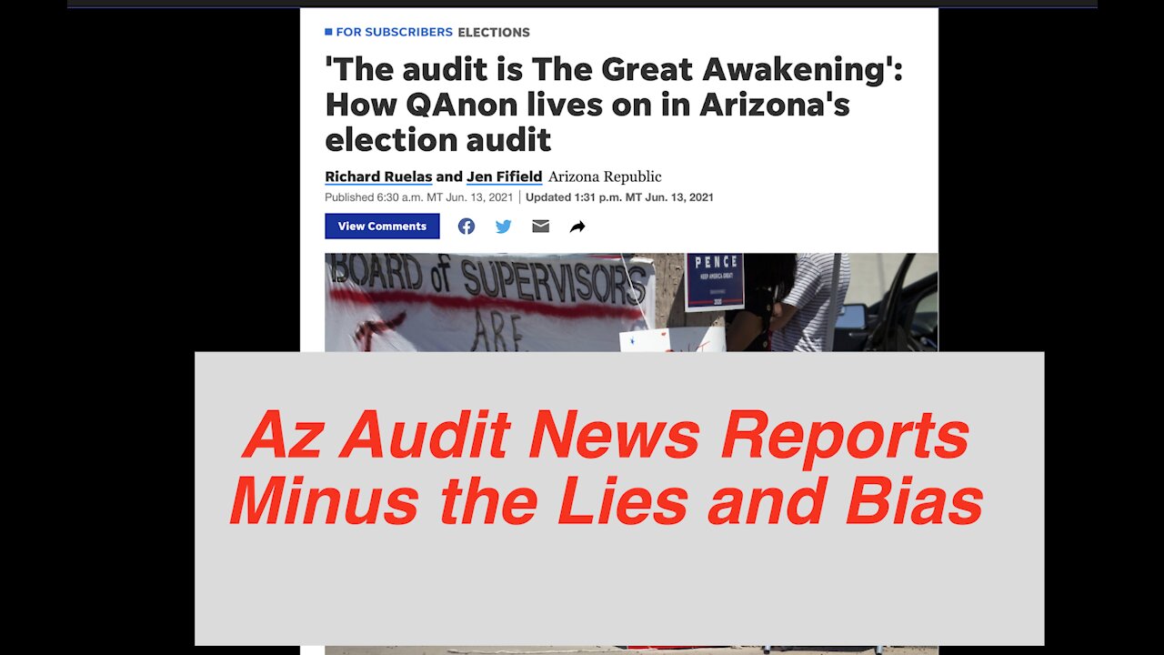 Az Audit press reports - Just the facts without the spin and lies from the media