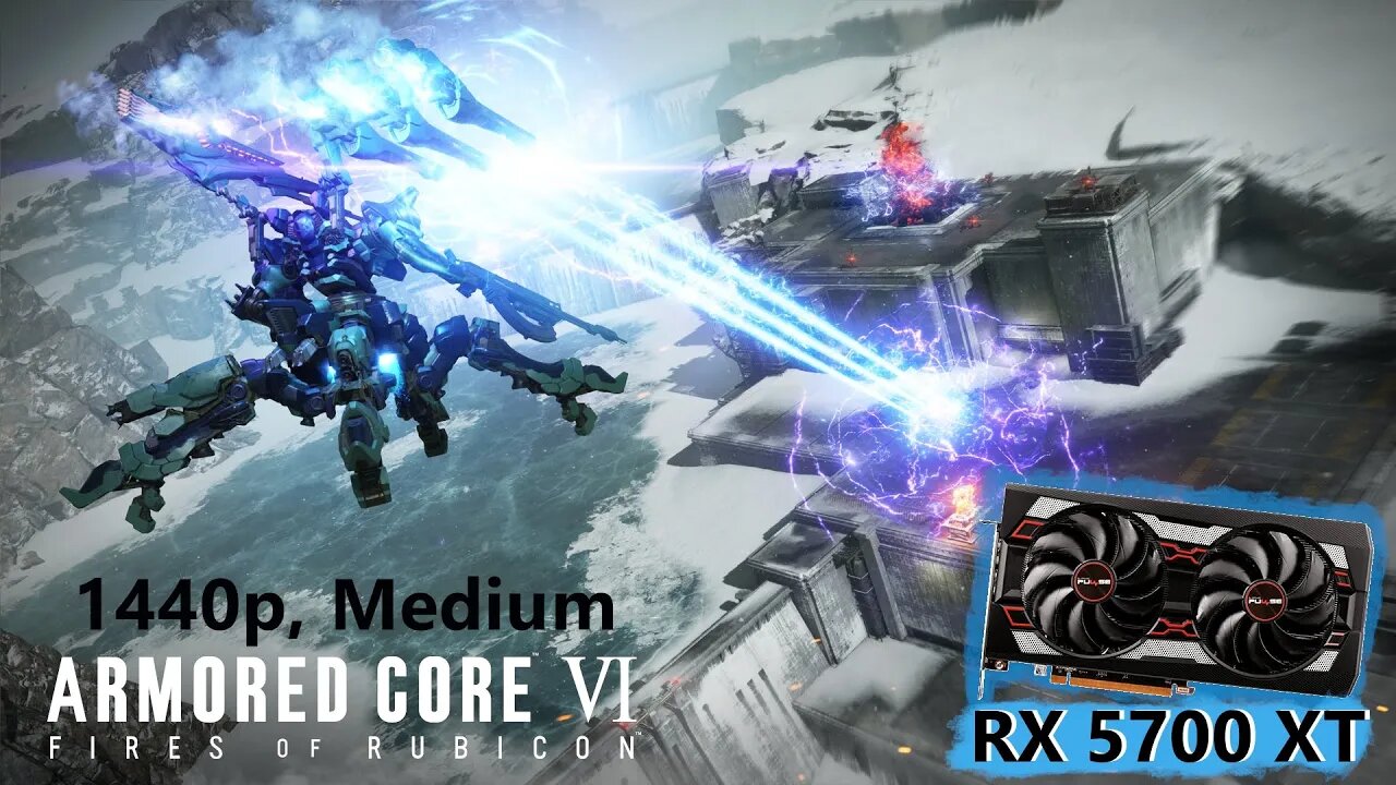 RX 5700 XT - Armored Core VI - 1440p,Medium