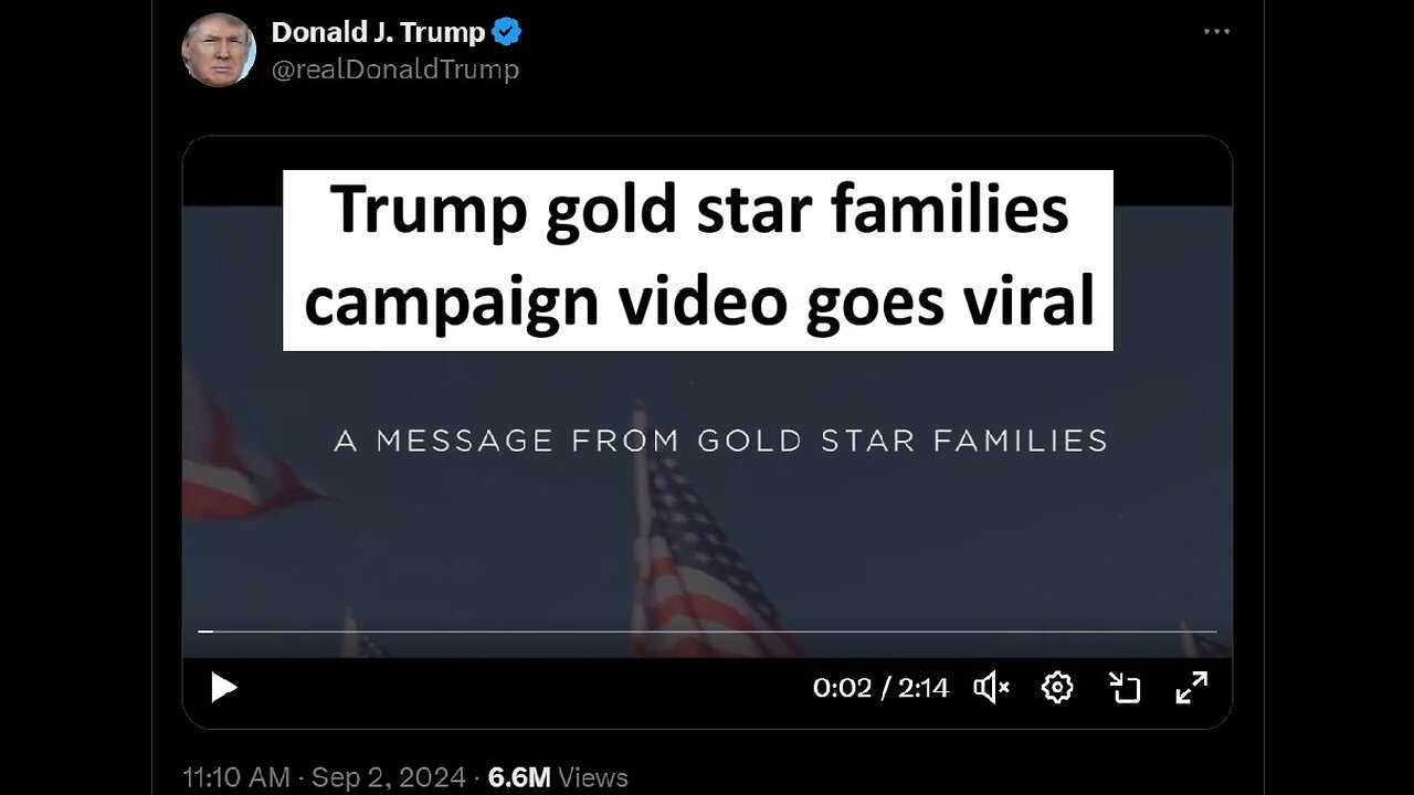 Trump Gold star family message goes viral after Kamala snubbed family