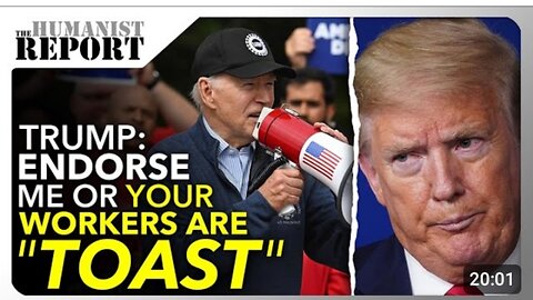 Trump Fumes as Biden Joins Striking Auto Workers on the Picket Line
