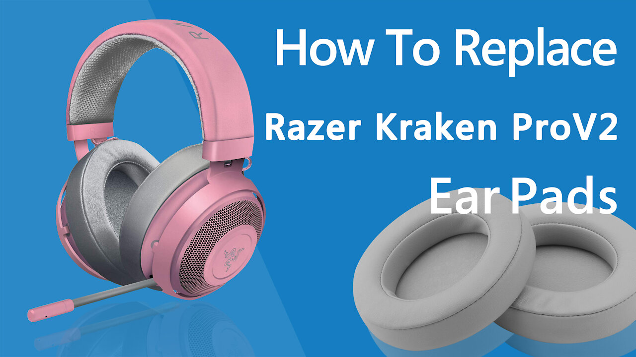 How to Replace Razer Kraken Pro V2 Headphones Ear Pads / Cushions | Geekria