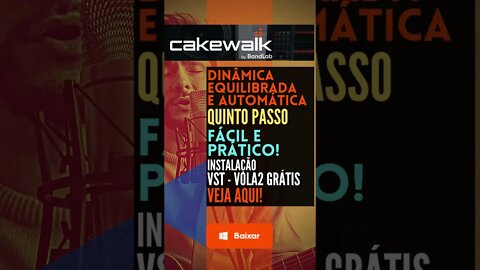 Como gravar voz perfeita | Dinâmica | Instalação | VST Vola 2 Grátis | Cakewalk By BandLab #shorts