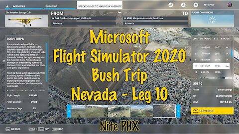 MSFS2020 Multiplayer Bush Trip Nevada Leg 10