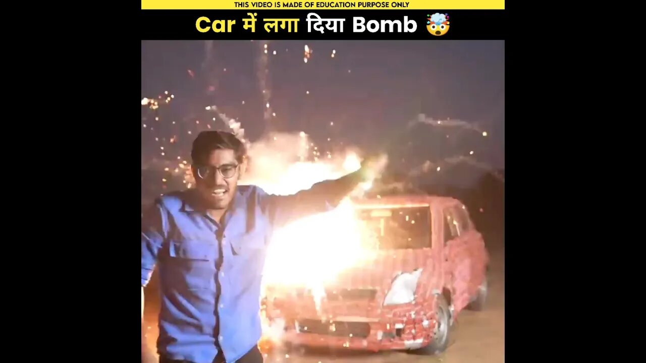 100000 मिर्ची पटाखें 🧨 लगा दिए Car में 🤯 || CRAZY XYZ || @CrazyXYZ #shorts #viral